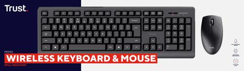 Trust Primo keyboard Mouse included Universal RF Wireless QWERTY US English Black