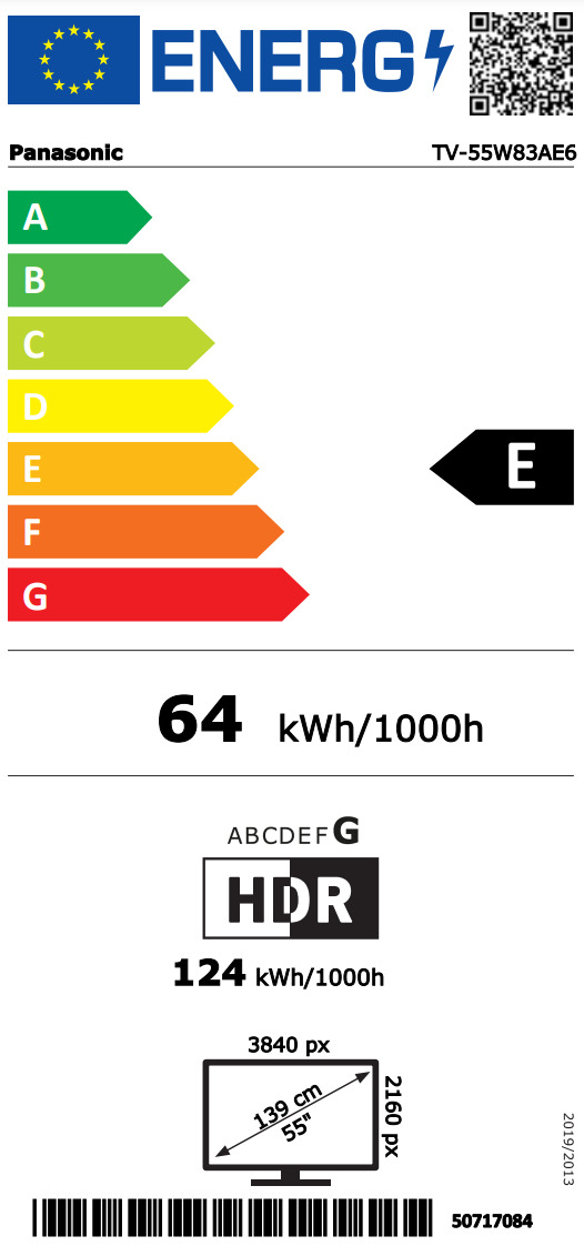 Panasonic TV-55W83AE6 UHD Smart TV