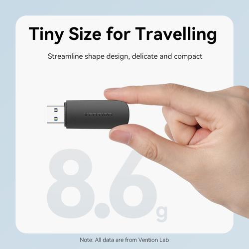 Vention 2-in-1 USB 3.0 A Card Reader(SD+TF) Black Dual Drive Letter