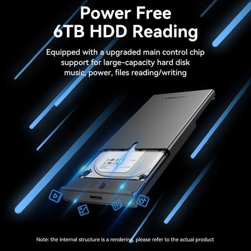 Vention 2.5 Inch SATA Hard Drive Enclosure (USB 3.0 Micro-B) Black