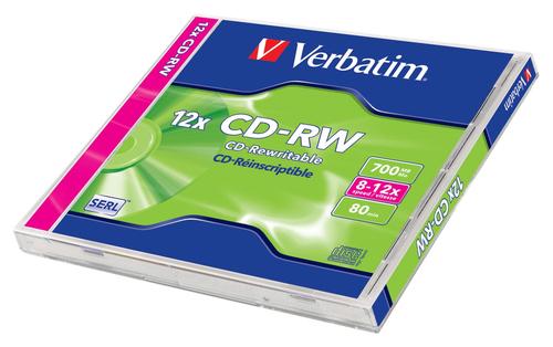 Verbatim 43147 blank CD CD-RW 700 MB 10x 1 pc(s)