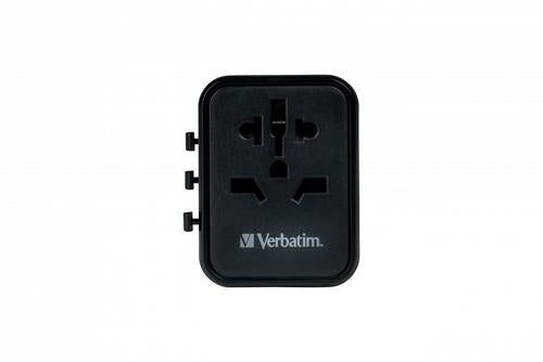 Verbatim 49544 power plug adapter Universal Black