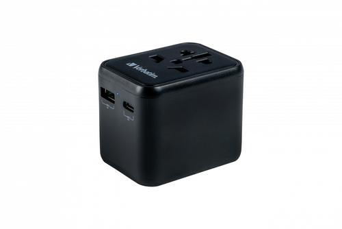 Verbatim 49544 power plug adapter Universal Black