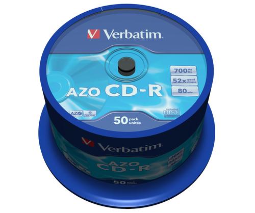 Matricas CD-R AZO Verbatim 700MB 52x Crystal