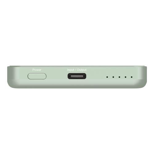 Verbatim Charge 'n' Go Essentials Magnetic Wireless Power Bank 5000 mAh Green