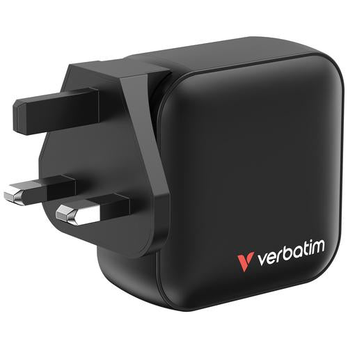 Verbatim Mini GaN Charger 100W 4 Port US plug with EU and UK adaptors
