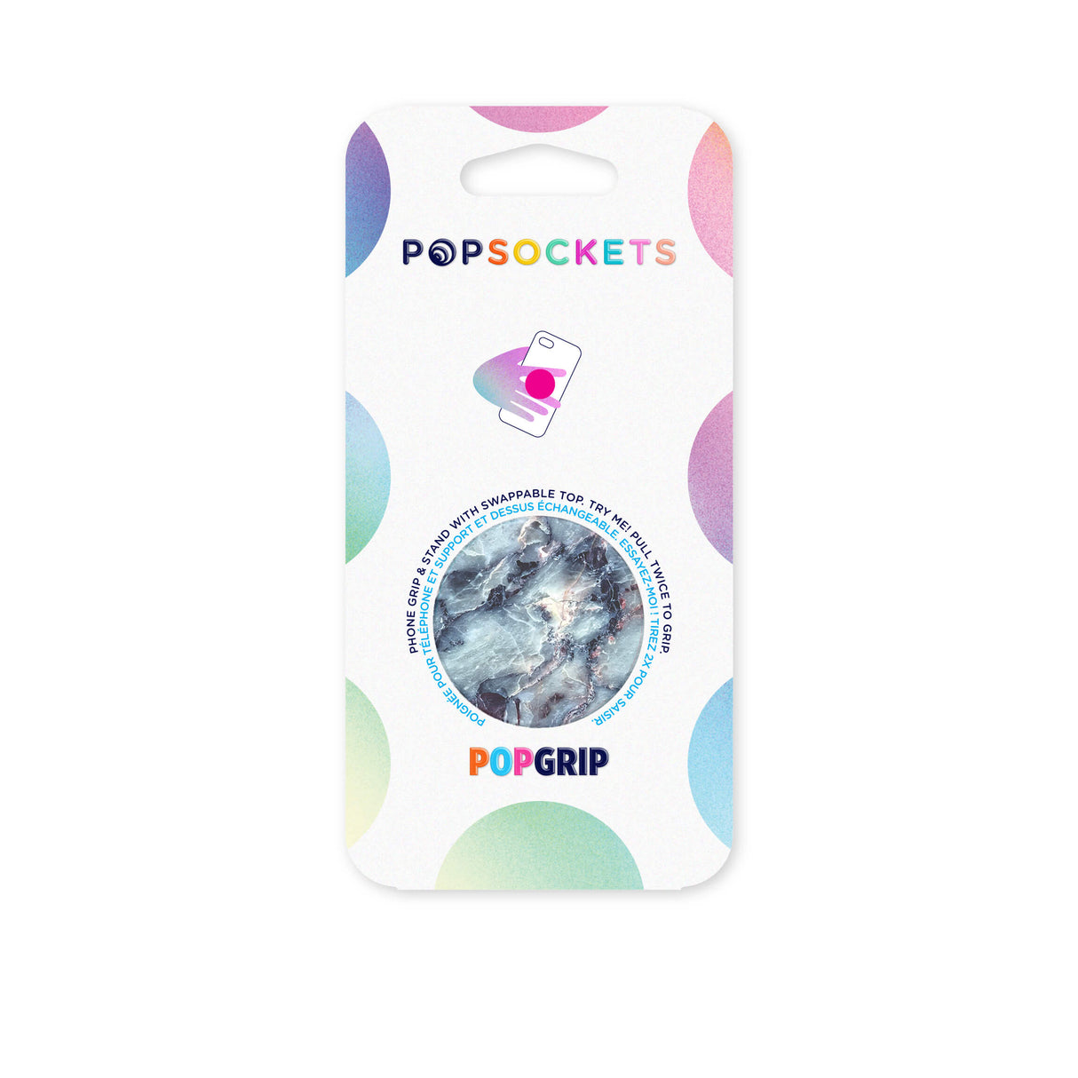 POPSOCKETS Blue Marble Aftageligt Greb m. Standerfunktion