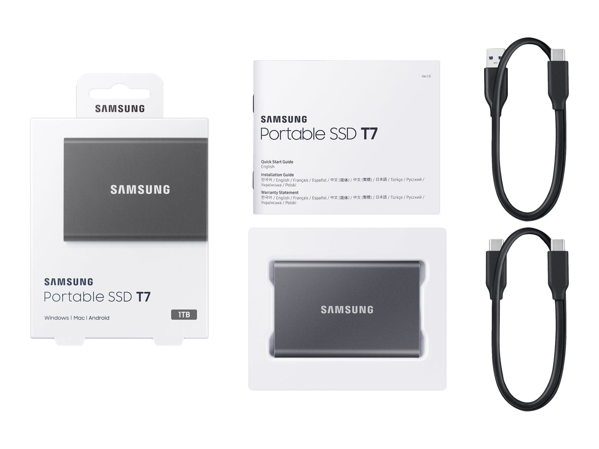 Samsung Portable SSD T7 SSD MU-PC1T0T 1TB USB 3.2 Gen 2