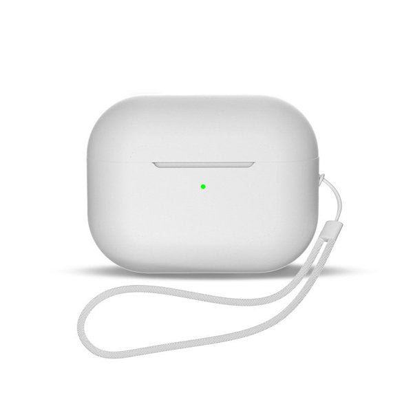 Silikone etui til AirPods 3 + håndledsrem - hvid