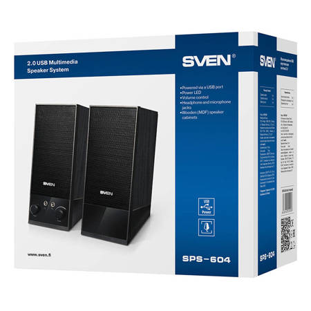 Højttalere SVEN SPS-604 4W USB (sort)