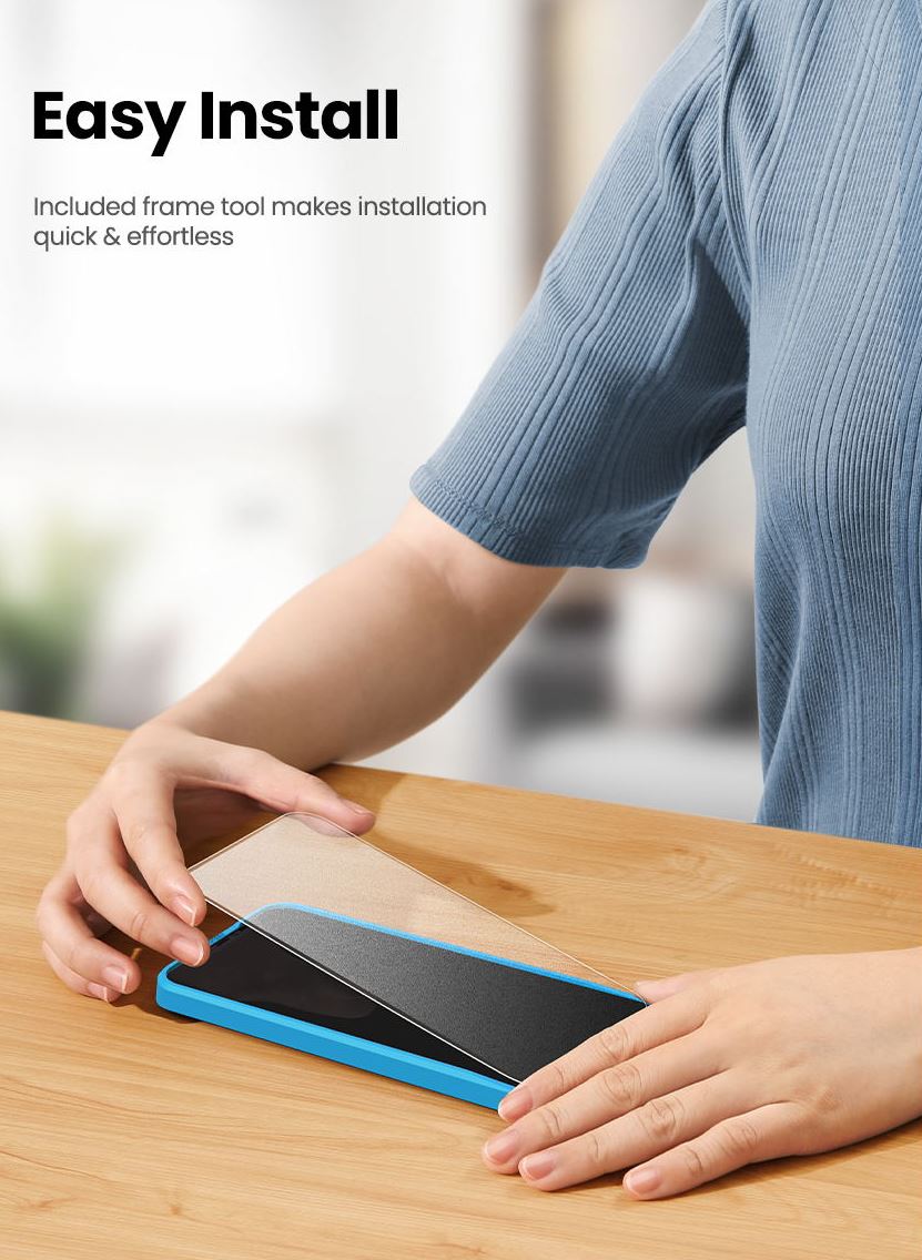 iPhone 13 Pro Max skærm-beskyttelse, Full dækkende hærdet glas - (2 i 1 pakke) UGREEN