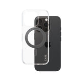 PanzerGlass CARE by ® Feature Case Transparent m. Sort Kickstand & MagSafe iPhone 16 Pro