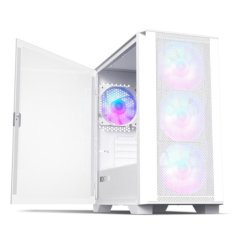Montech Air 100 ARGB Mini Tower Hvid