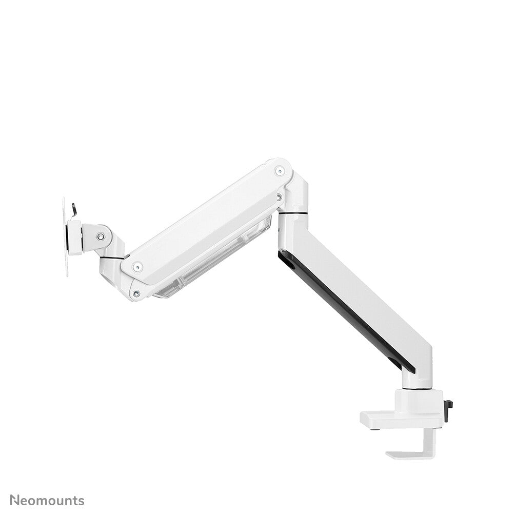 Neomounts NM-D775WHITEPLUS Monitor arm 10-49" - gas spring - Topfix - 180°-stop