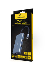 Gembird A-CM-COMBO7-01 dockingstation USB 3.2 Gen 1 (3.1 Gen 1) Type-A Grå