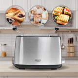 Adler AD 3214 brødrister 7 2 skive(r) 900 W Sølv