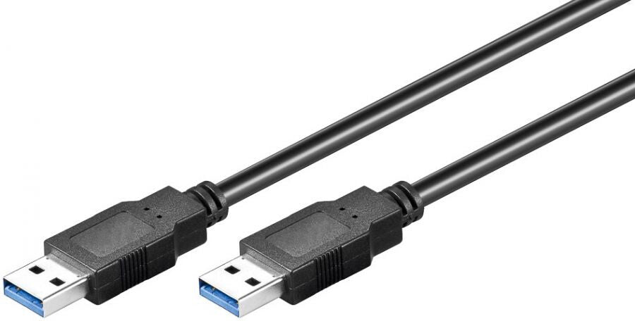 Goobay TCOCUAA18U3 USB-kabel USB 3.2 Gen 1 (3.1 Gen 1) 3 m USB A 5 Gbit/sek. Sort