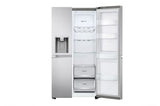 LG GSJV70MBLE side-by-side køle-fryseskab Fritstående 635 L Rustfrit stål