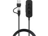 Sandberg 126-54 hovedtelefoner/headset Ledningsført Kontor/Callcenter USB Type-C / USB Type-A Sort