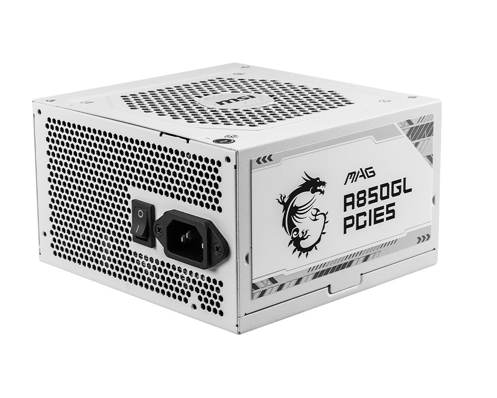 MSI MAG A850GL PCIE5 WHITE enhed til strømforsyning 850 W 20+4 pin ATX ATX Hvid