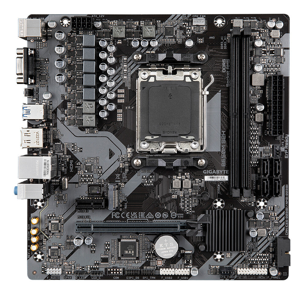 GIGABYTE B650M S2H bundkort AMD B650 Sokkel AM5 micro ATX