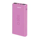 SBS TTBB10000FASTP powerbank Lithium polymer (LiPo) 10000 mAh Lyserød
