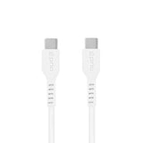 prio USB C til USB C-kabel med høj hastighedsopladning og synkronisering 5A 0,25 m hvid