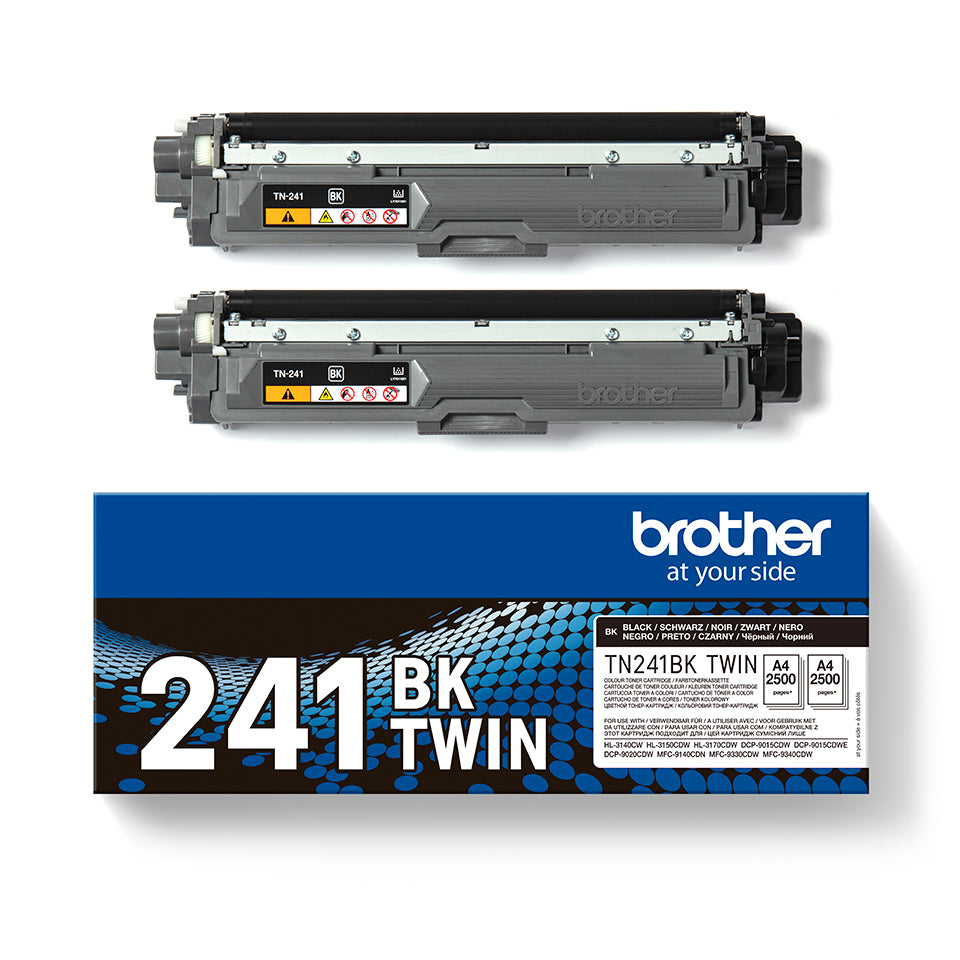 Brother TN-241BKTWIN tonerpatron 2 stk Original Sort