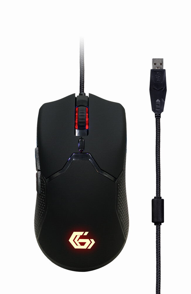 Gembird GGS-UMGL4-01 tastatur Mus inkluderet Spil USB QWERTY US engelsk Sort