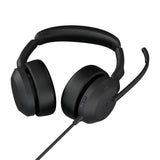 Jabra Evolve2 50 Headset Ledningsført Kontor/Callcenter USB Type-C / USB Type-A Bluetooth Sort