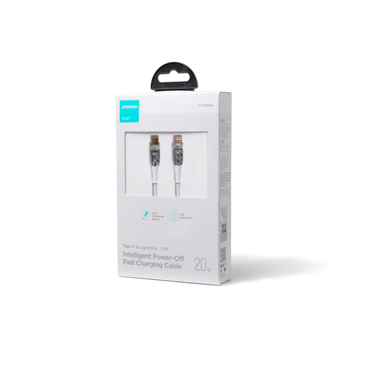 JOYROOM 6941237199102 Lightning kabel 1,2 m Hvid