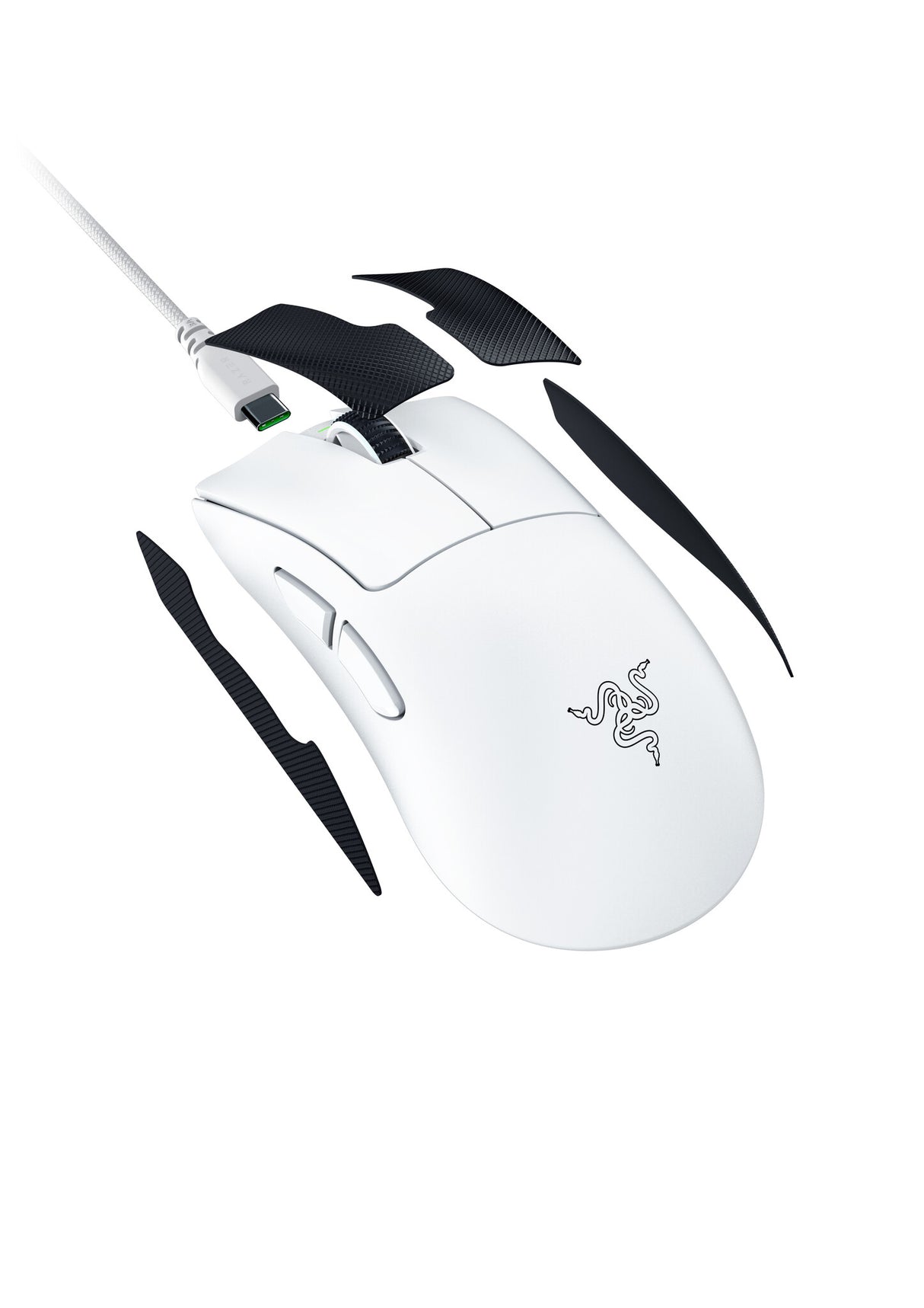 Razer DeathAdder V4 Pro mus Spil Højre hånd RF Wireless + USB Type-A Optisk 45000 dpi