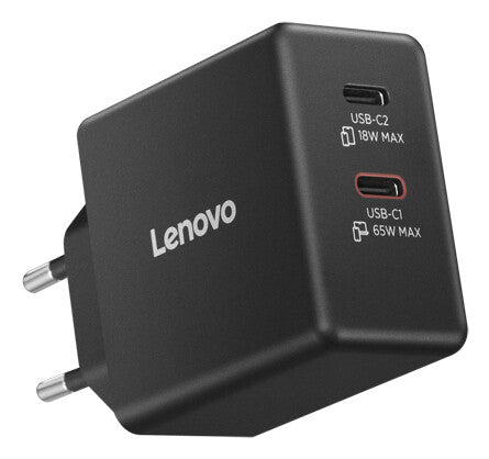 Lenovo 40AW065BEU strømadapter og vekselret Indendørs/udendørs 65 W Sort