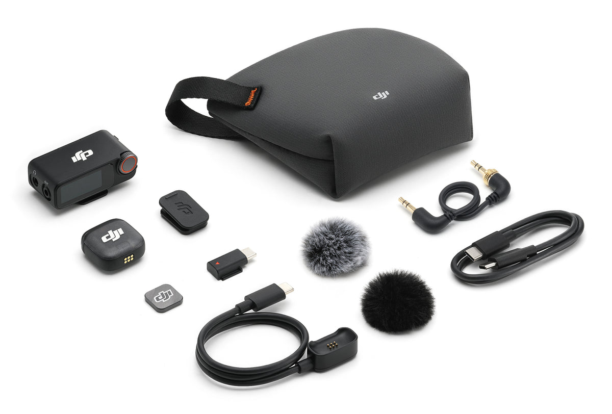 DJI Mic 3 Trådløst mikrofonsystem Trådløs Sort