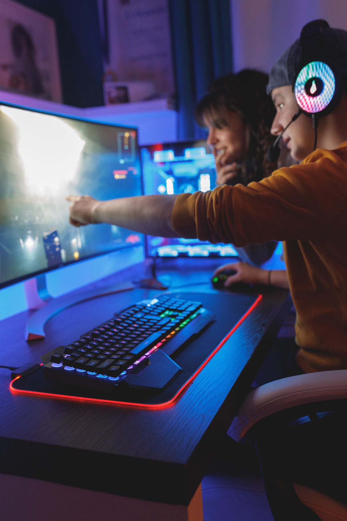 SureFire Silent Flight RGB-680 Gaming musemåtte Sort