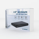 Gembird EE2-U3S-6 drevkabinet HDD/SSD kabinet Sort 2.5"
