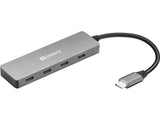Sandberg 136-41 interface hub USB 3.2 Gen 1 (3.1 Gen 1) Type-C 10000 Mbit/s Grå