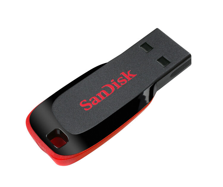 SanDisk Cruzer Blade USB-nøgle 128 GB USB Type-A 2.0 Sort, Rød