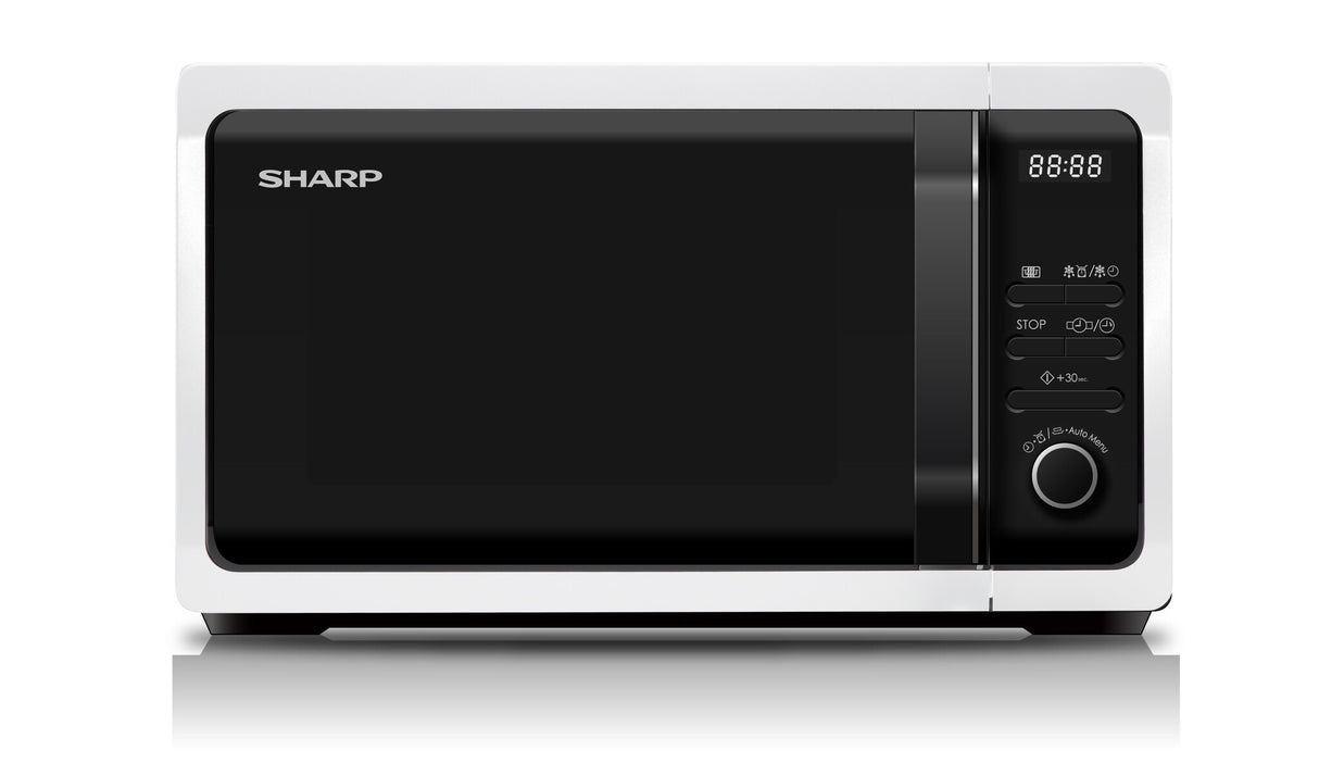 Sharp Home Appliances R-243W mikrobølgeovn Hvid Solo mikroovn Bordplade 20 L 800 W