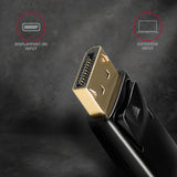 Axagon RVD-HI14N videokabel adapter 0,18 m DisplayPort HDMI Sort