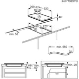 Electrolux LHR3233CK Sort Indbygget 29 cm Keramisk 2 zone(s)