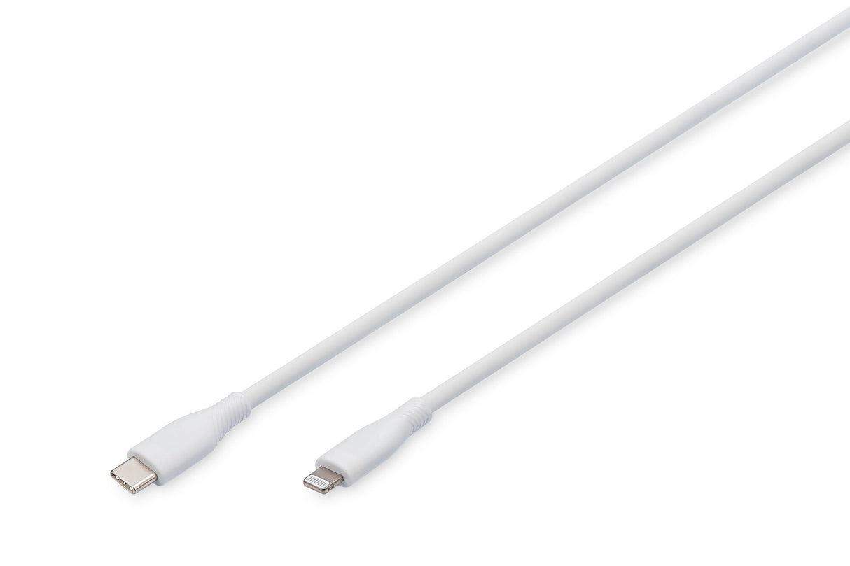 Digitus AK-600110-010-W Lightning kabel 1 m Hvid