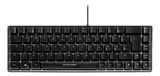 Deltaco Gaming DK240 60% keyboard, semi transparent case bla