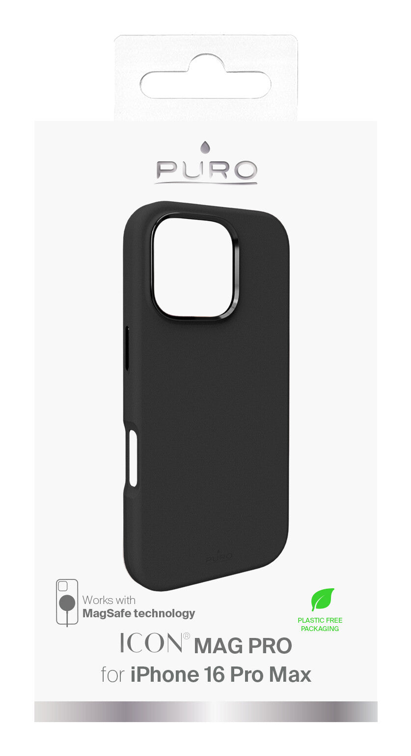 PURO Icon Mag Pro mobiltelefon etui 17,5 cm (6.9") Cover Sort