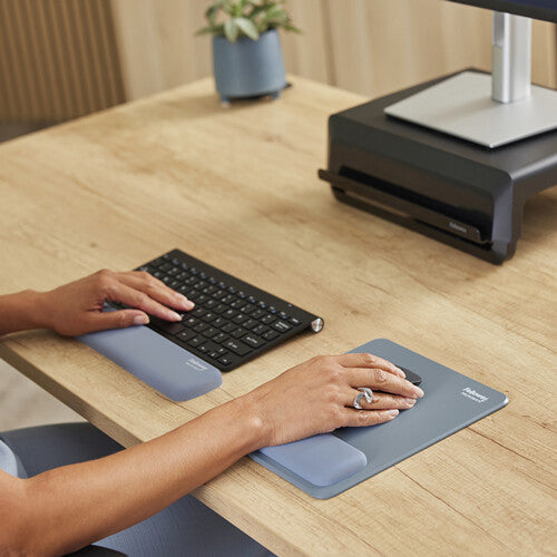 Fellowes 100142572 håndledsstøtte Silikone Lyse Blå