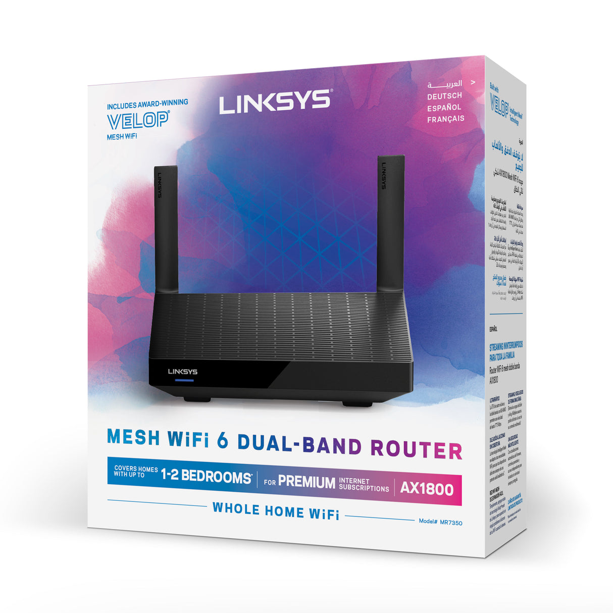 Linksys Mesh WiFi 6 Dual-Band-router AX1800