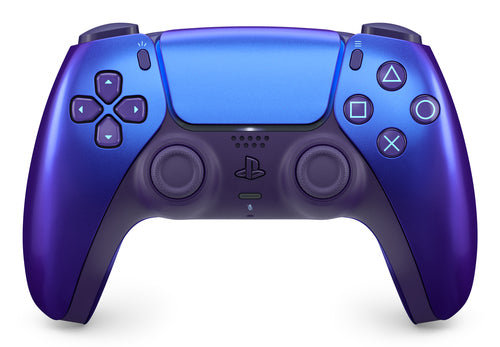 [AI generated title] Sony Ps5 Controller Dualsense V2 Chrome Indigo Haptisk Feedback Genopladelig