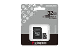 Kingston Technology 32GB microSDHC Industrial C10 A1 pSLC kort + SD-adapter