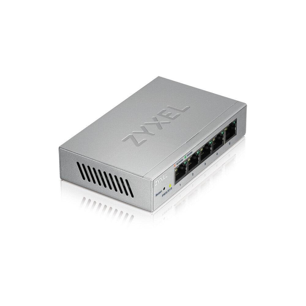 Zyxel GS1200-5 Administreret Gigabit Ethernet (10/100/1000) Sølv