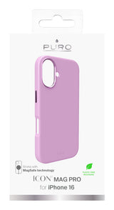 PURO Icon Mag Pro mobiltelefon etui 15,5 cm (6.1") Cover Lyserød